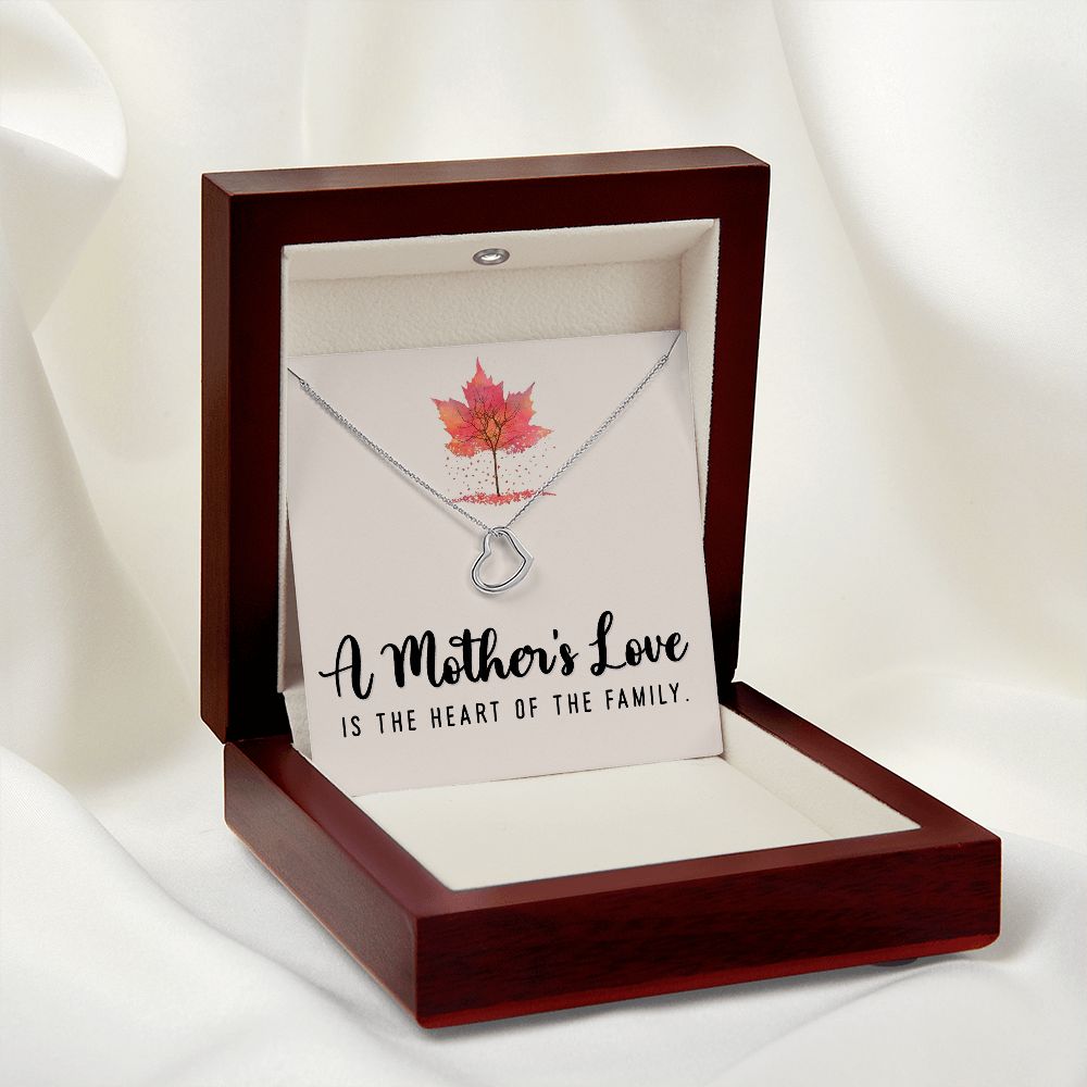 Delicate Heart Necklace For Mother