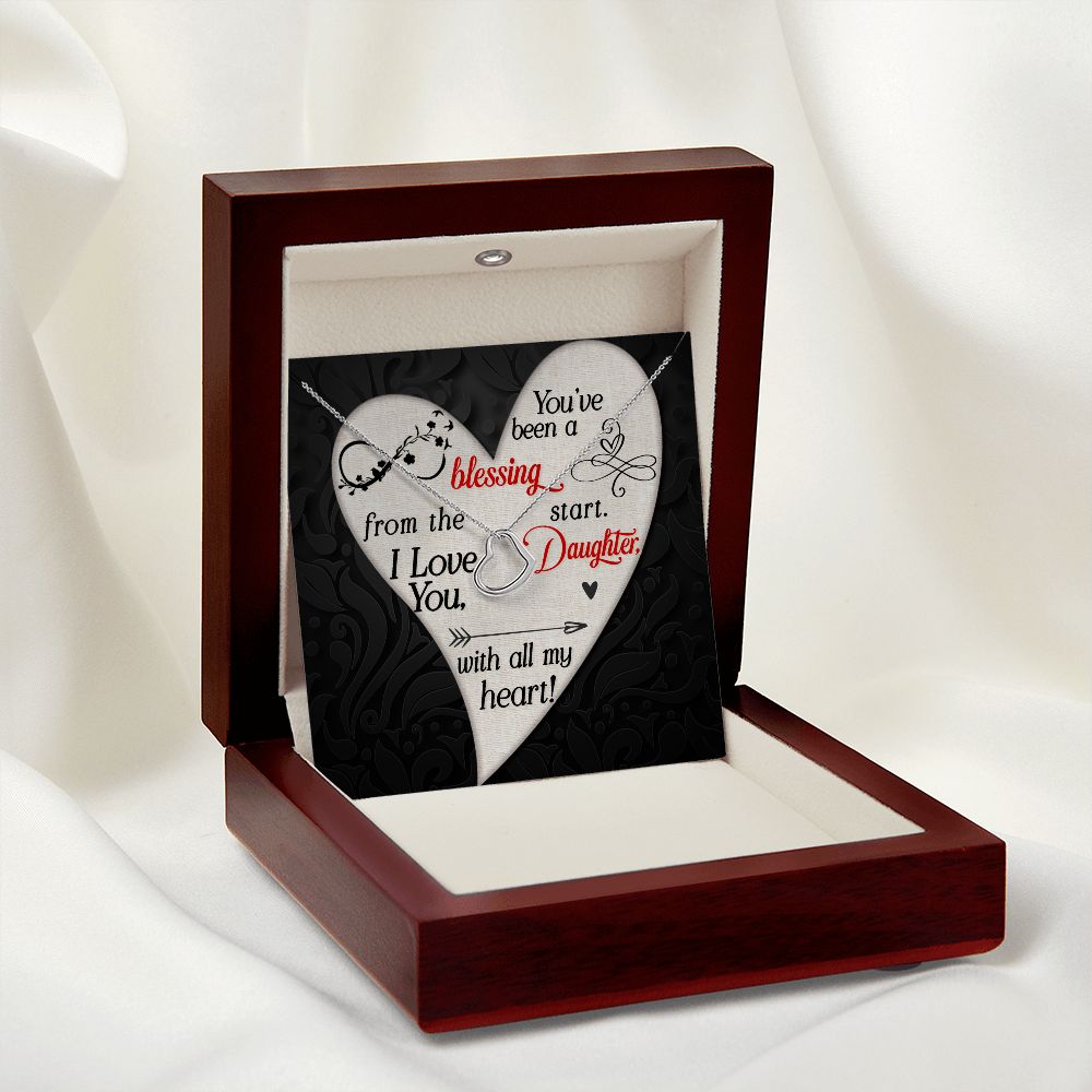 Delicate Heart Necklace - To Daughter