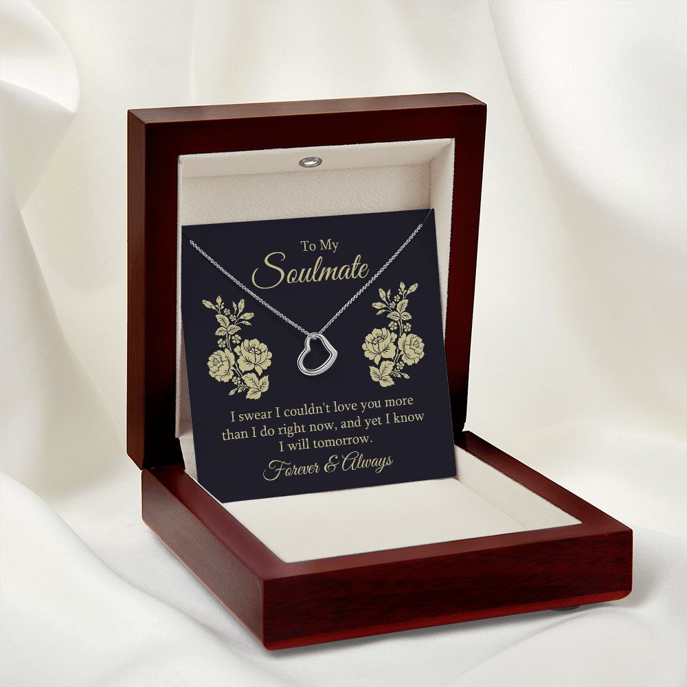 Delicate Heart Necklace For Soulmate
