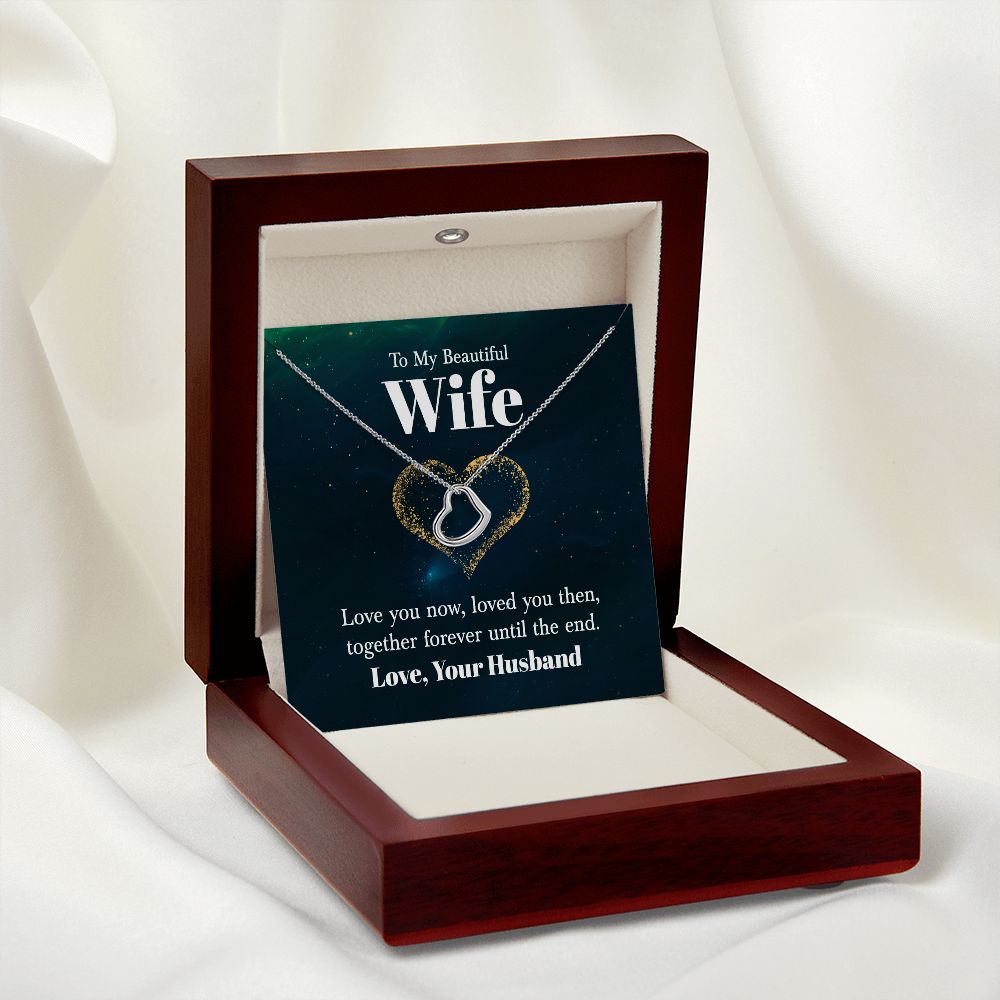 Delicate Heart Necklace For Wife