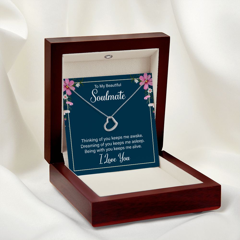 Delicate Heart Necklace For Soulmate