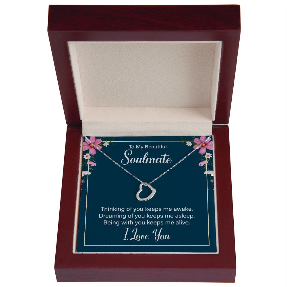 Delicate Heart Necklace For Soulmate
