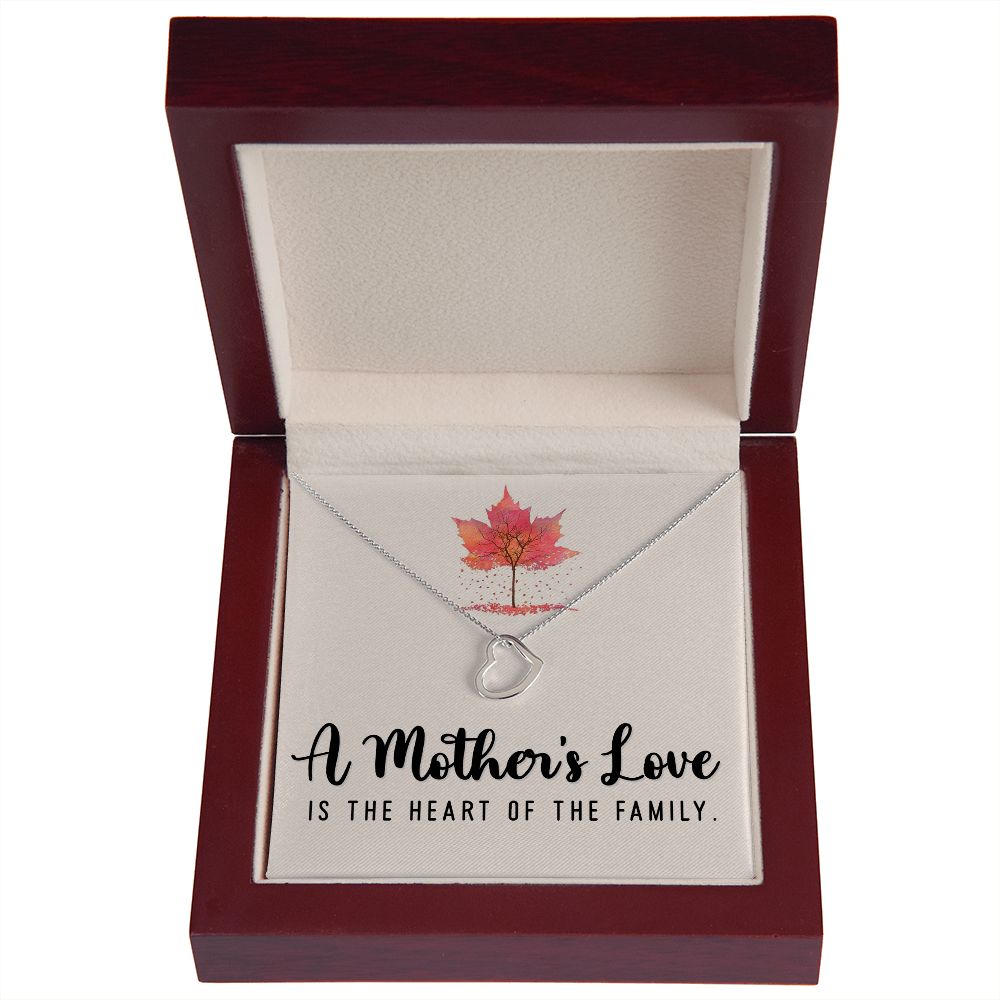 Delicate Heart Necklace For Mother