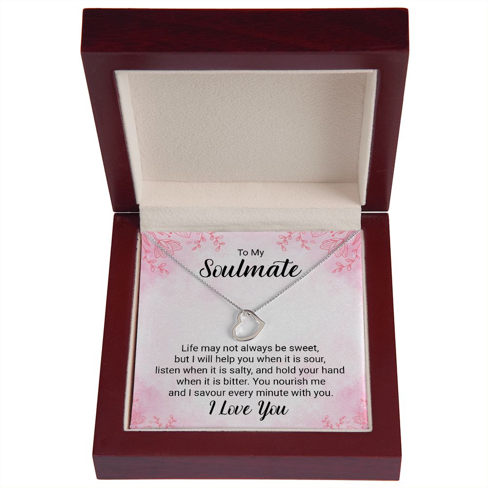 Delicate Heart Necklace For Soulmate