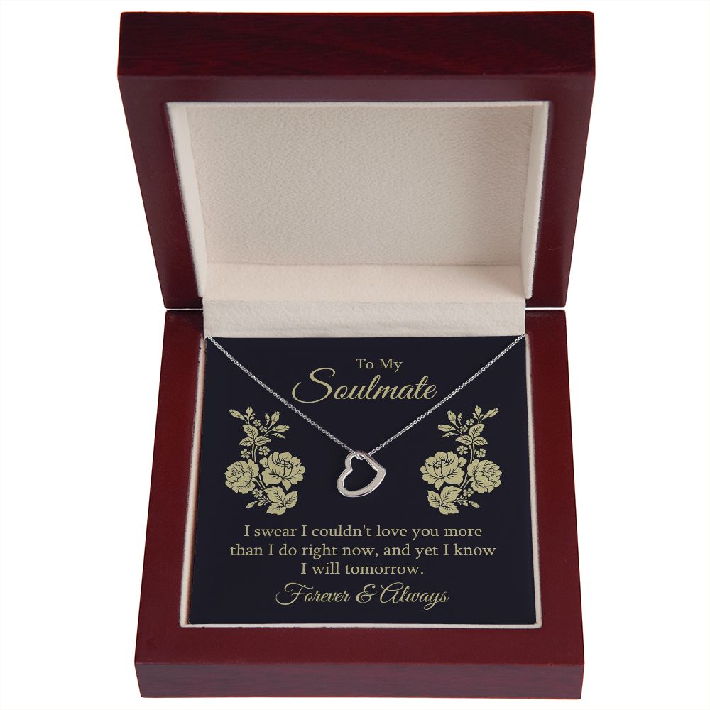 Delicate Heart Necklace For Soulmate