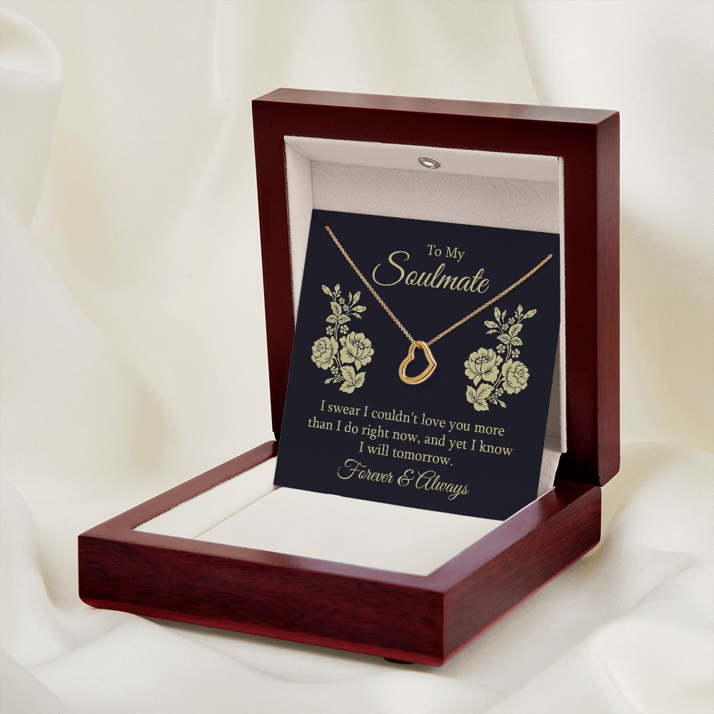 Delicate Heart Necklace For Soulmate
