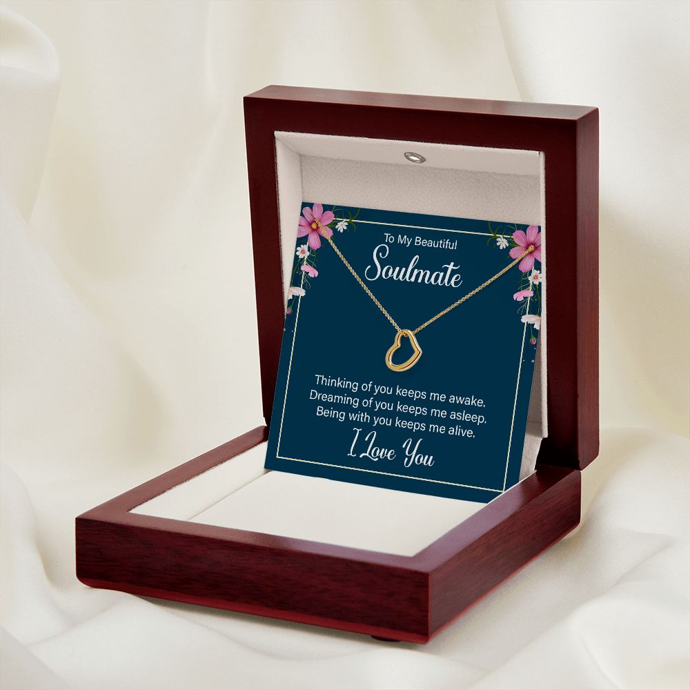 Delicate Heart Necklace For Soulmate