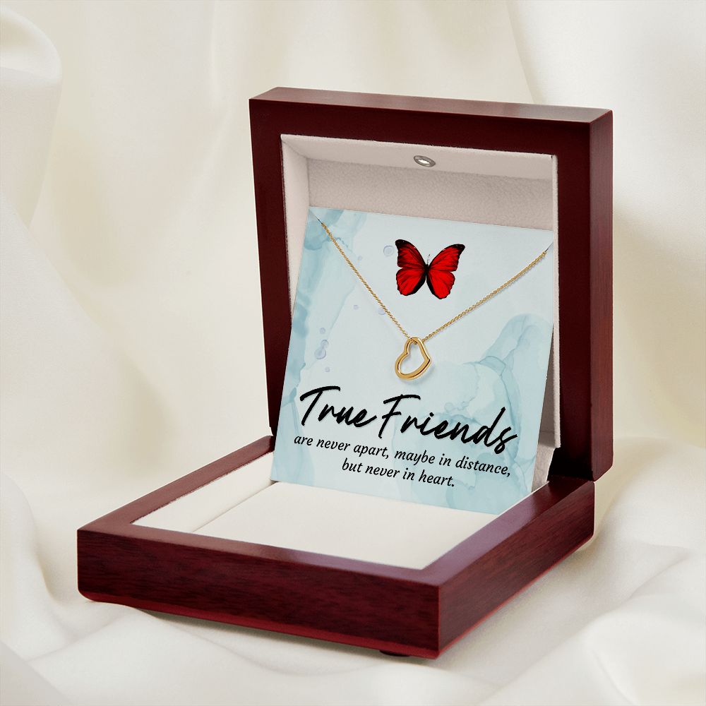 Delicate Heart Necklace Gift For A Friend