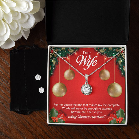 Eternal Hope Necklace and Earring Set Christmas Gift For Wife