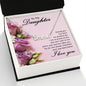 Custom Name Necklace With Message Card - Gift For Daughter