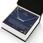 Custom Name Necklace With Message Card - Gift For Daughter