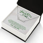 Custom Name Necklace With Message Card - Gift For Daughter