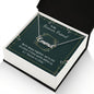 Custom Name Necklace With Message Card - Gift For Friend
