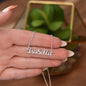 Custom Name Necklace With Message Card - Gift To Daughter