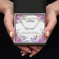 Custom Name Necklace With Message Card - Gift For Bonus Mom