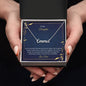 Custom Name Necklace With Message Card - Gift For Daughter