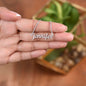 Custom Name Necklace With Message Card - Gift For Unbiological Sister