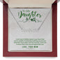 Custom Name Necklace With Message Card - Gift For Daughter