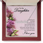Custom Name Necklace With Message Card - Gift For Daughter