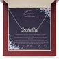 Custom Name Necklace With Message Card - Gift For Bonus Daughter