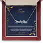 Custom Name Necklace With Message Card - Gift For Daughter