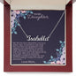 Custom Name Necklace With Message Card - Gift For Daughter