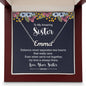 Custom Name Necklace With Message Card - Gift For Sister