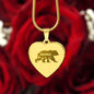 Engraved Heart Necklace - Mama Bear