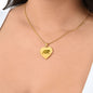 Engraved Heart Necklace - Mama Bear