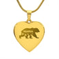 Engraved Heart Necklace - Mama Bear