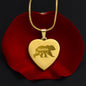 Engraved Heart Necklace - Mama Bear