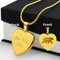 Engraved Heart Necklace - Mama Bear