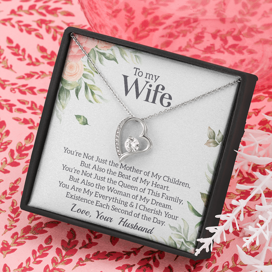 White Gold Forever Love Necklace