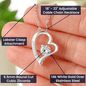 White Gold Forever Love Necklace