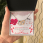 Interlocking Hearts Necklace - Happy Birthday Sister