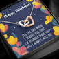 Interlocking Hearts Necklace - Sibling Birthday