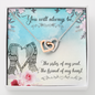 Interlocking Hearts Necklace - The sister of my soul