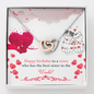 Interlocking Hearts Necklace - Happy Birthday Sister