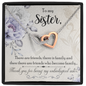 Interlocking Hearts Necklace - Unbiological Sister