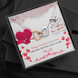 Interlocking Hearts Necklace - Happy Birthday Sister