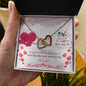 Interlocking Hearts Necklace - Happy Birthday Sister