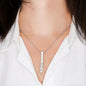 Engraved Vertical 2 Sided Stick Necklace