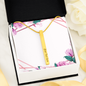 Engraved Vertical 2 Sided Stick Necklace