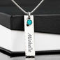 Birthstone Name Necklace - Happy Mother's Day