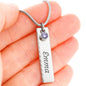 Birthstone Name Necklace - Happy Mother's Day