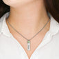 Birthstone Name Necklace - Happy Mother's Day