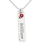 Birthstone Name Necklace