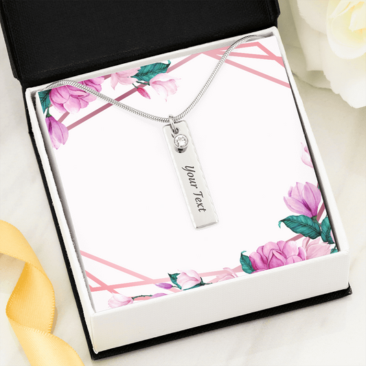 Birthstone Name Necklace
