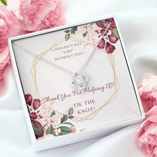 Love Knot Necklace - Thank You Gift For Bridal Party