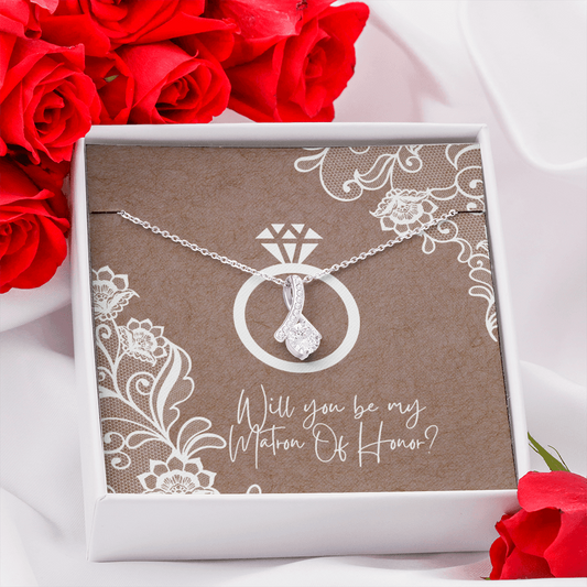 Alluring Beauty Necklace - Matron of Honor Proposal